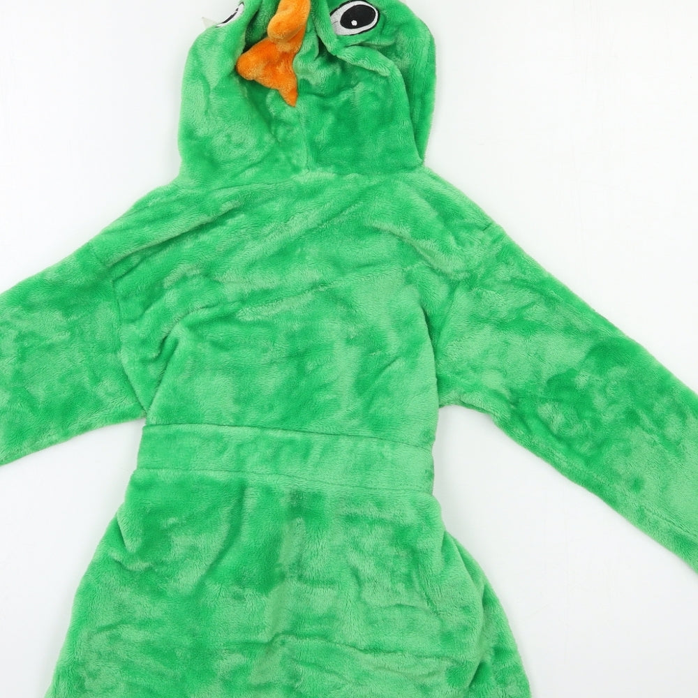 Preworn Boys Green    Robe Size 4-5 Years