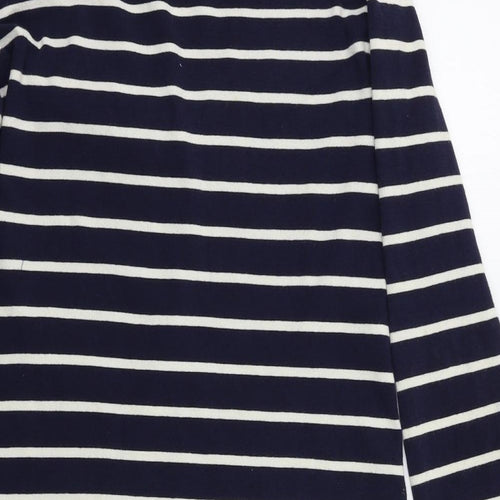 LK Bennett Womens Blue Striped  Cardigan Jumper Size M
