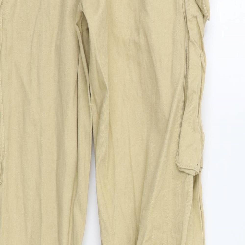 Missguided Womens Beige   Cargo Trousers Size 8 L28 in