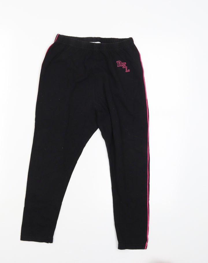 Cancer Research UK Girls Black   Sweatpants Trousers Size 10 Years