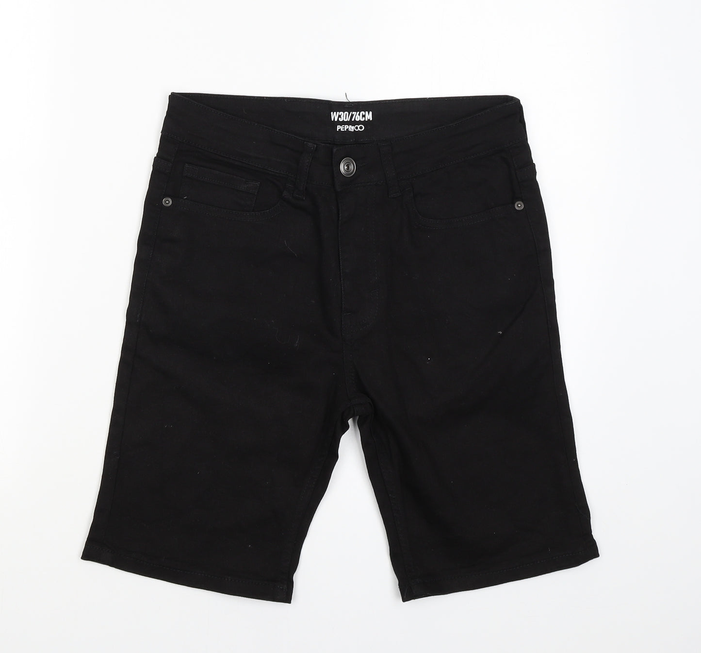 Pep&Co Womens Black   Cargo Shorts Size 30