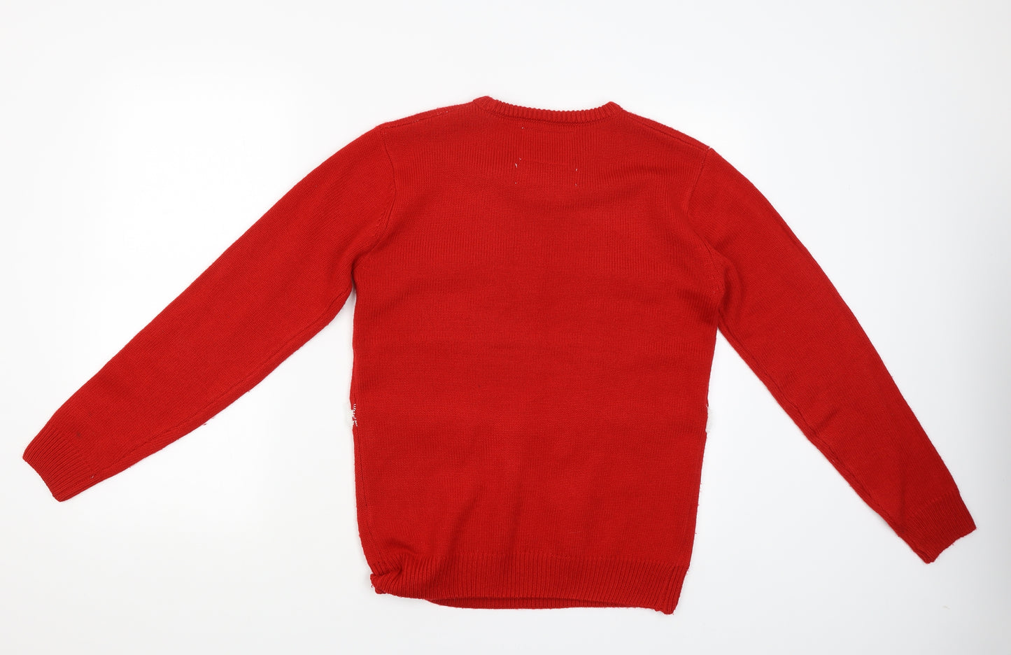 Cedar Wood State Womens Red   Pullover Jumper Size S  - Christmas Jumper