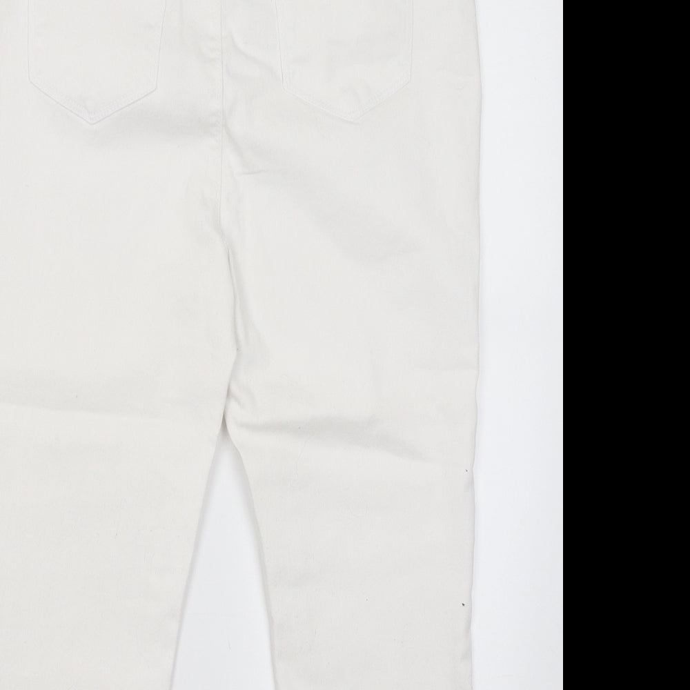 Pep&Co Womens White   Jegging Jeans Size 14 L22 in