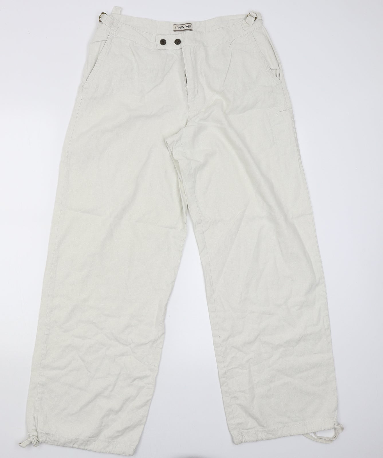Cherokee Womens Beige   Cargo Trousers Size 12 L29 in
