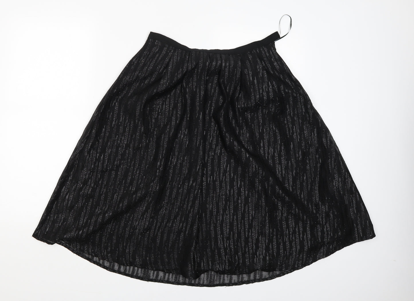 Frnch Womens Black   Flare Skirt Size L