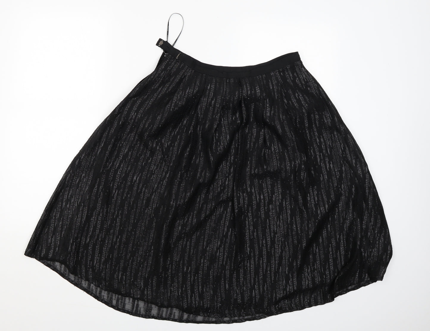 Frnch Womens Black   Flare Skirt Size L