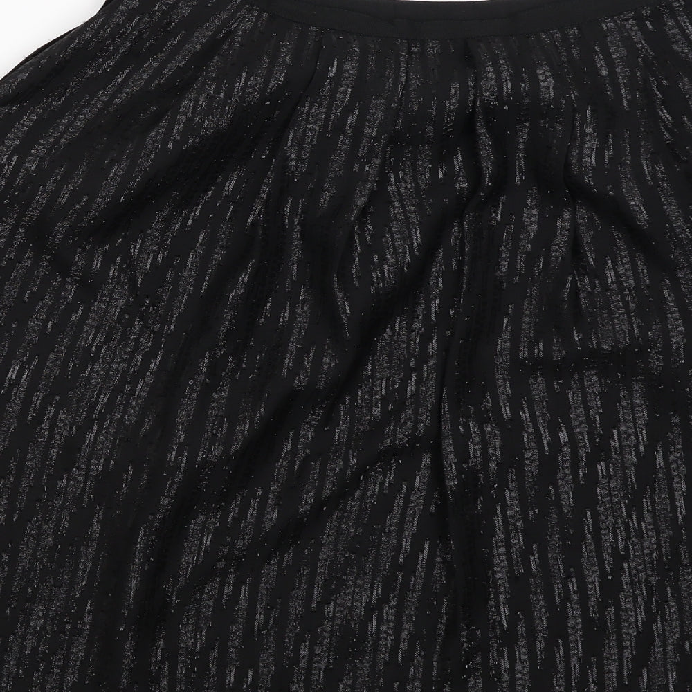 Frnch Womens Black   Flare Skirt Size L