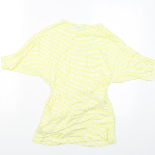 Principles Womens Yellow Striped  T-Shirt Dress  Size 10