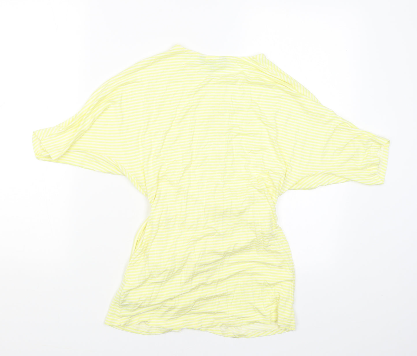 Principles Womens Yellow Striped  T-Shirt Dress  Size 10