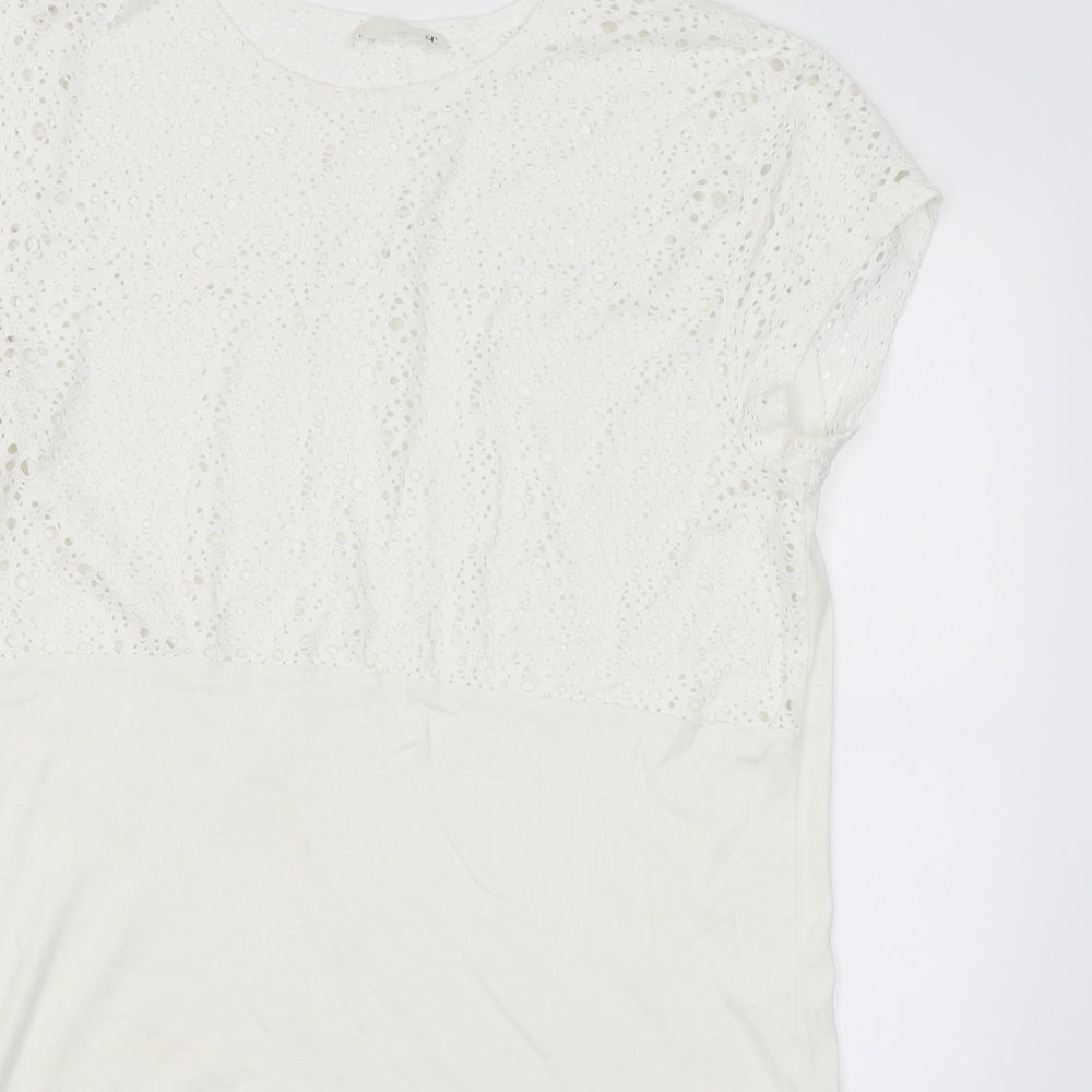 ST Womens White   Basic Blouse Size L