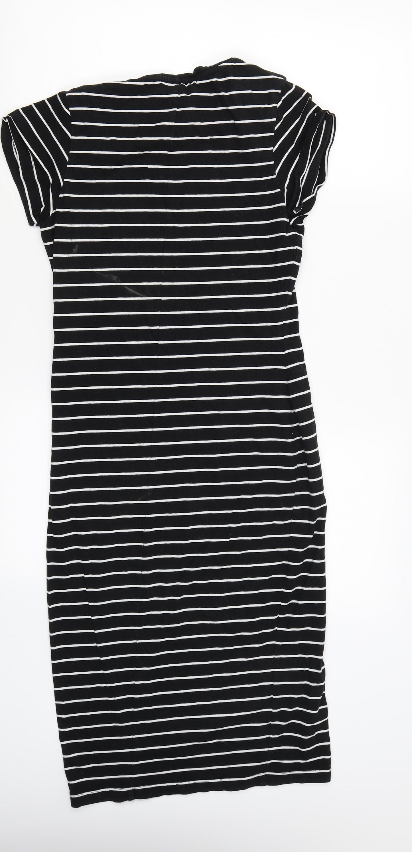 Atmosphere Womens Black Striped  Tank Dress  Size 10