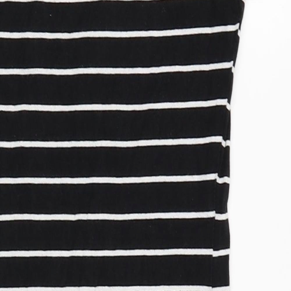 Atmosphere Womens Black Striped  Tank Dress  Size 10