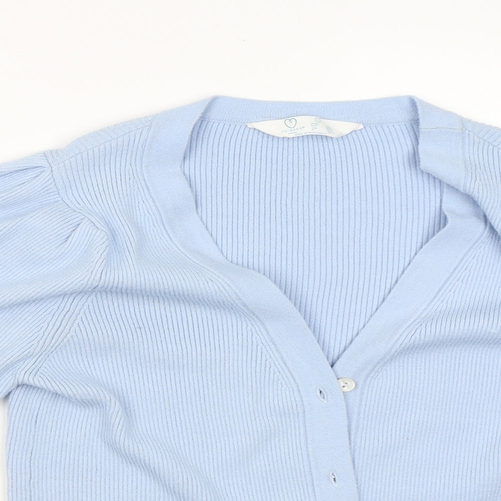 Primark Womens Blue   Cardigan Jumper Size 14