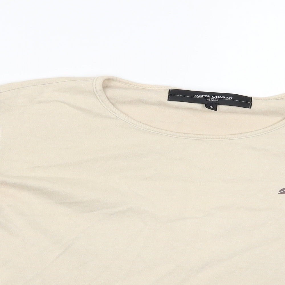 Jasper Conran Womens Beige   Basic T-Shirt Size S