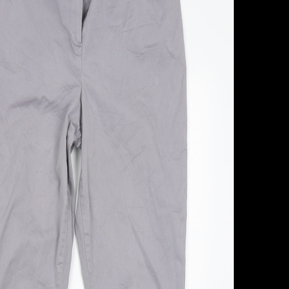 M&S Womens Grey   Trousers  Size 14 L25 in