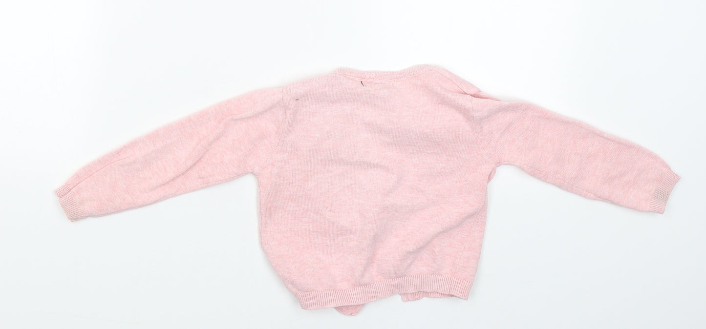 Primark Girls Pink   Cardigan Jumper Size 18-24 Months
