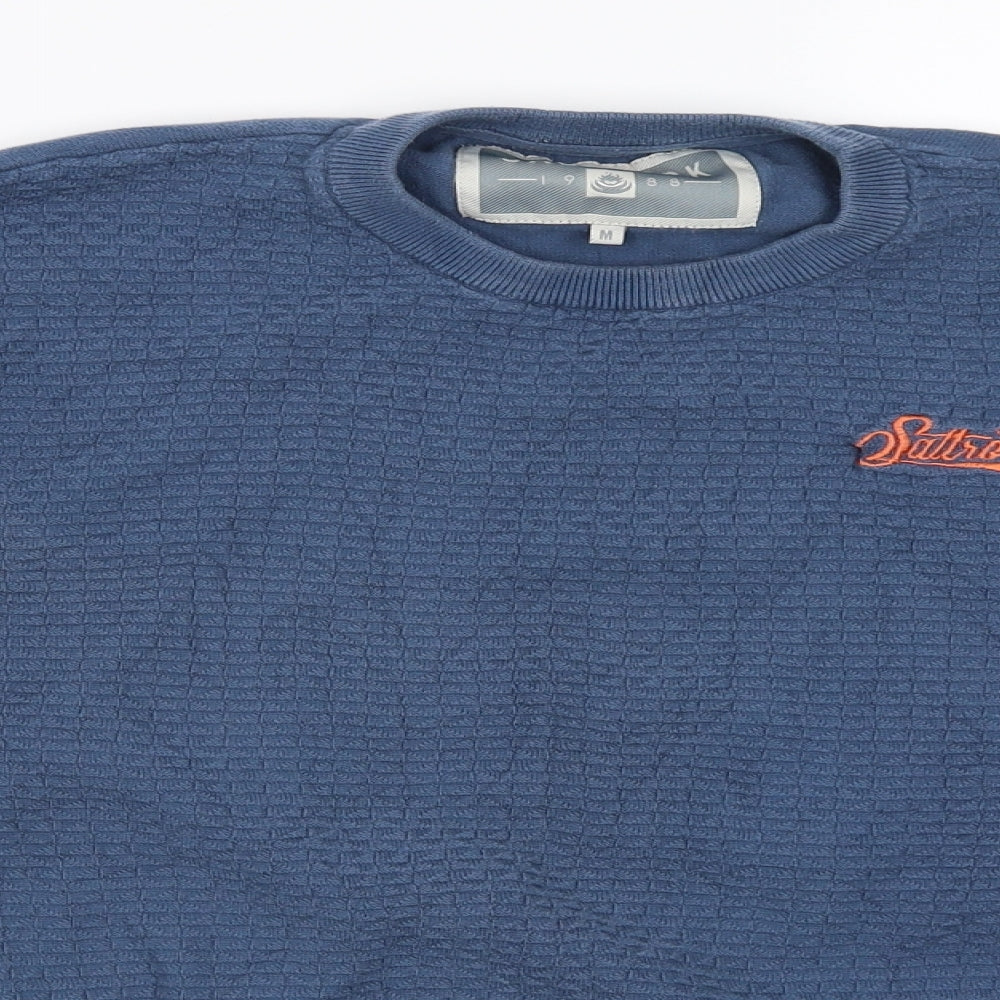 Saltrock Mens Blue   Pullover Jumper Size M