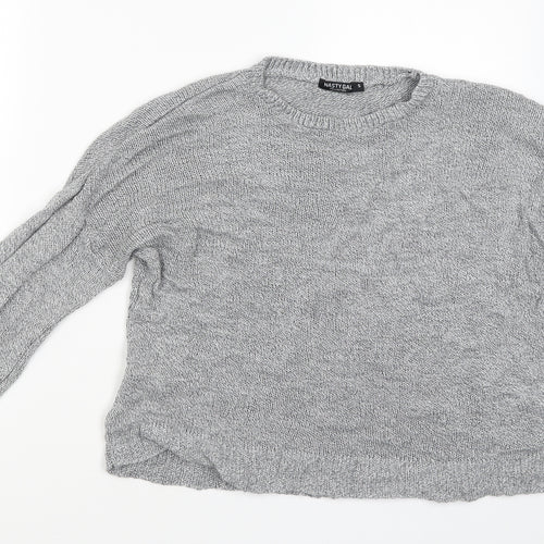 Nasty Gal Womens Grey   Pullover Jumper Size S