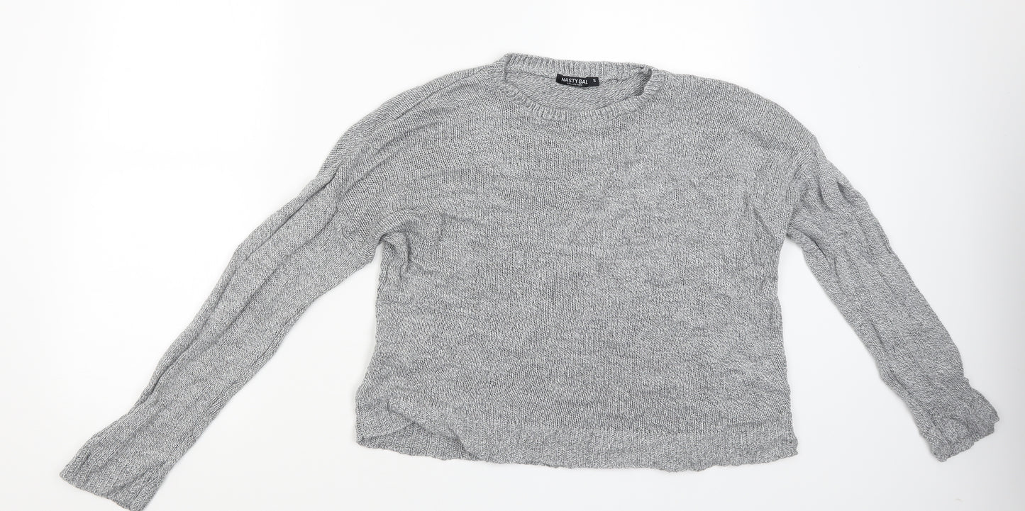 Nasty Gal Womens Grey   Pullover Jumper Size S