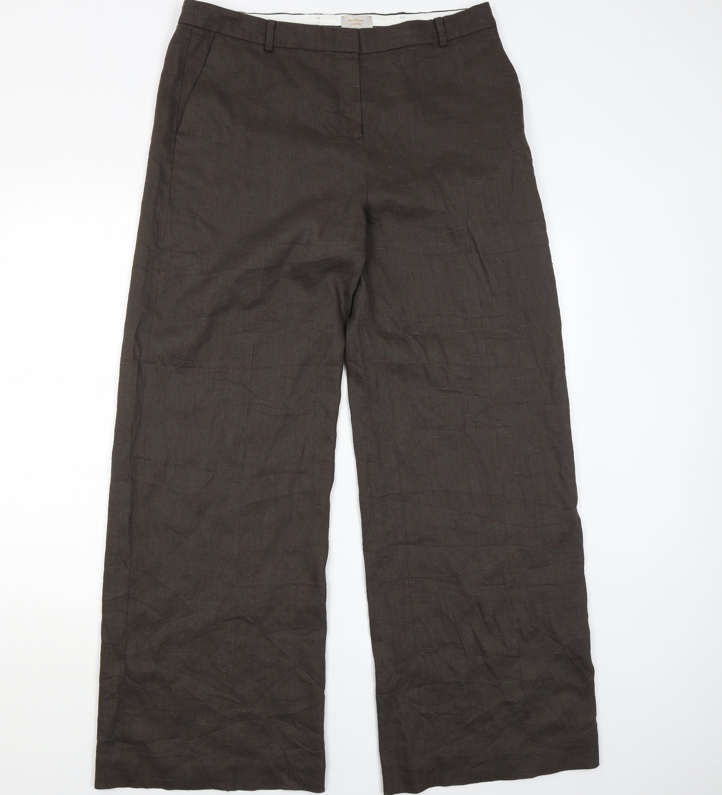 Modern Rarity Womens Brown   Trousers  Size 16 L29 in