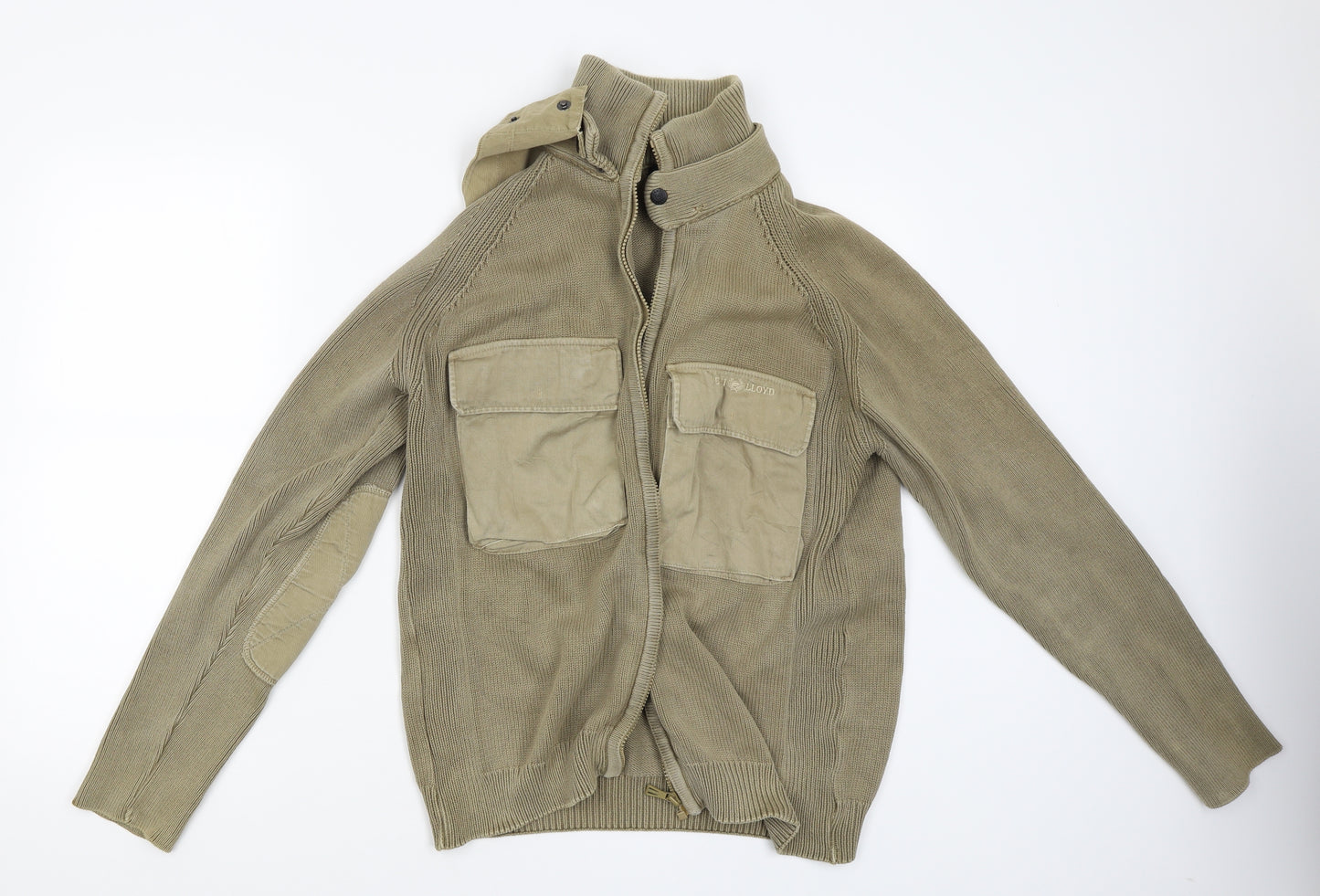 Henri Lloyd Mens Beige   Full Zip Hoodie Size M