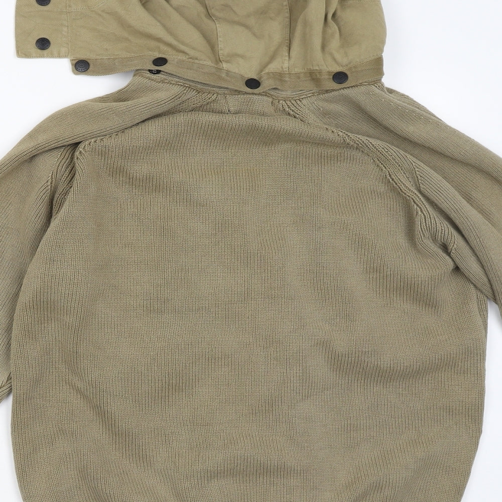 Henri Lloyd Mens Beige   Full Zip Hoodie Size M