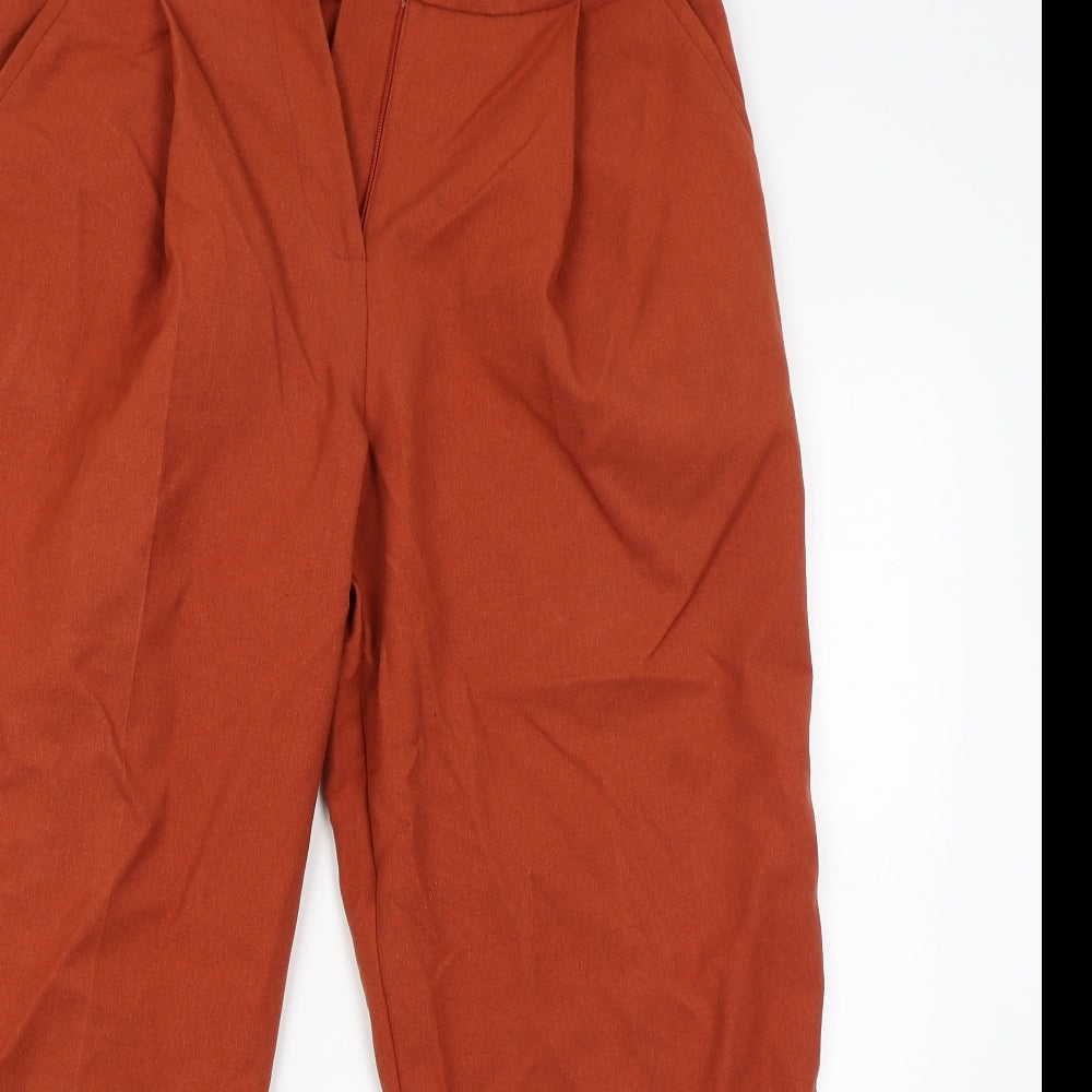 ASOS Womens Orange   Trousers  Size 12 L25 in