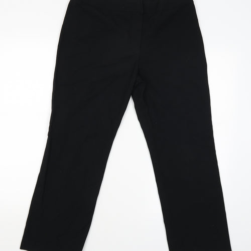 Anne Brooks Womens Black   Trousers  Size 12 L25 in