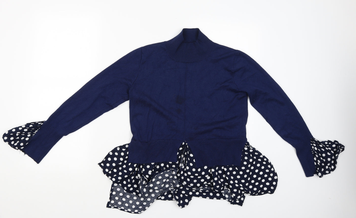 Blue Vanilla Womens Blue   Pullover Jumper Size M