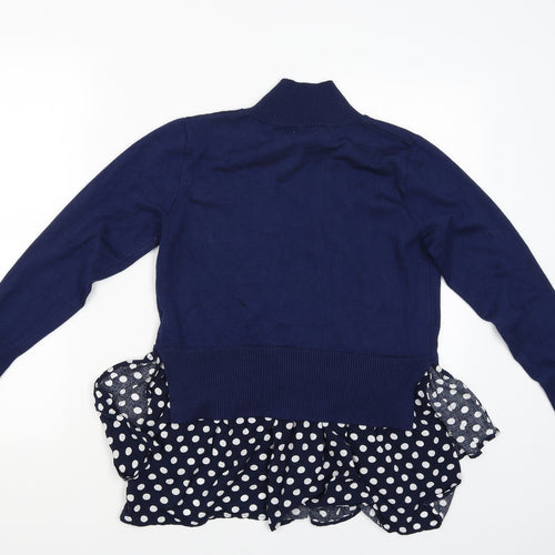 Blue Vanilla Womens Blue   Pullover Jumper Size M