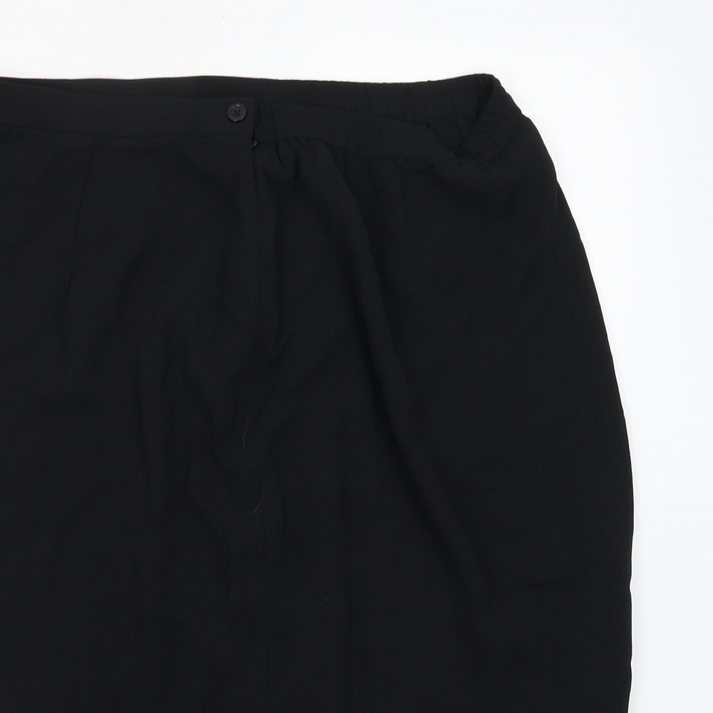 Frank Usher Womens Black   Tulip Skirt Size 20