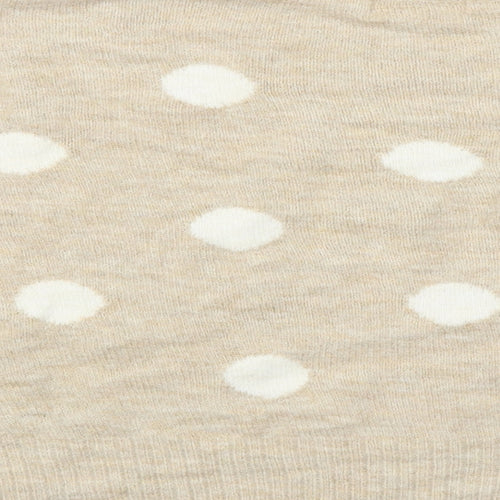 H&M Womens Beige   Pullover Jumper Size M  - Spotted pattern