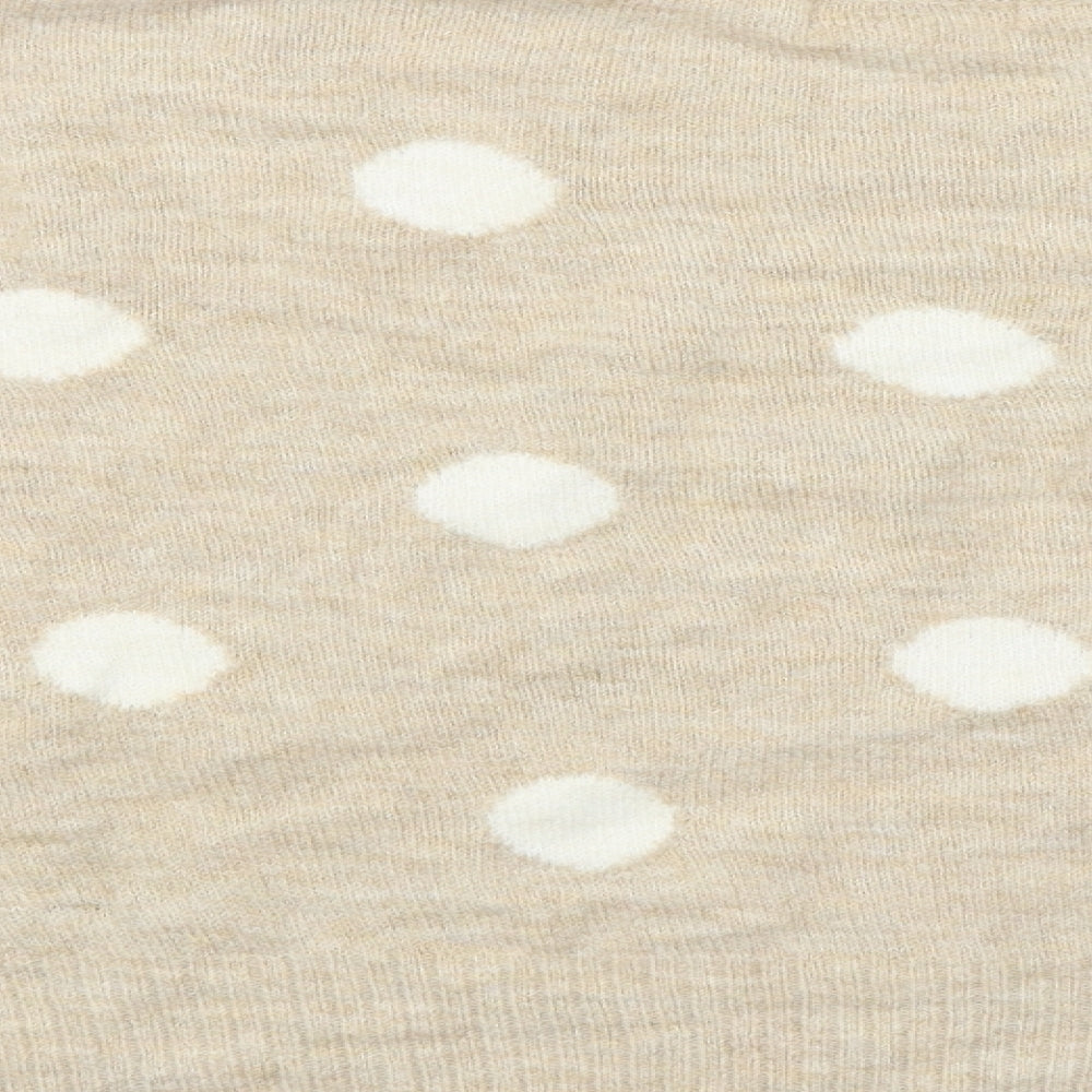 H&M Womens Beige   Pullover Jumper Size M  - Spotted pattern