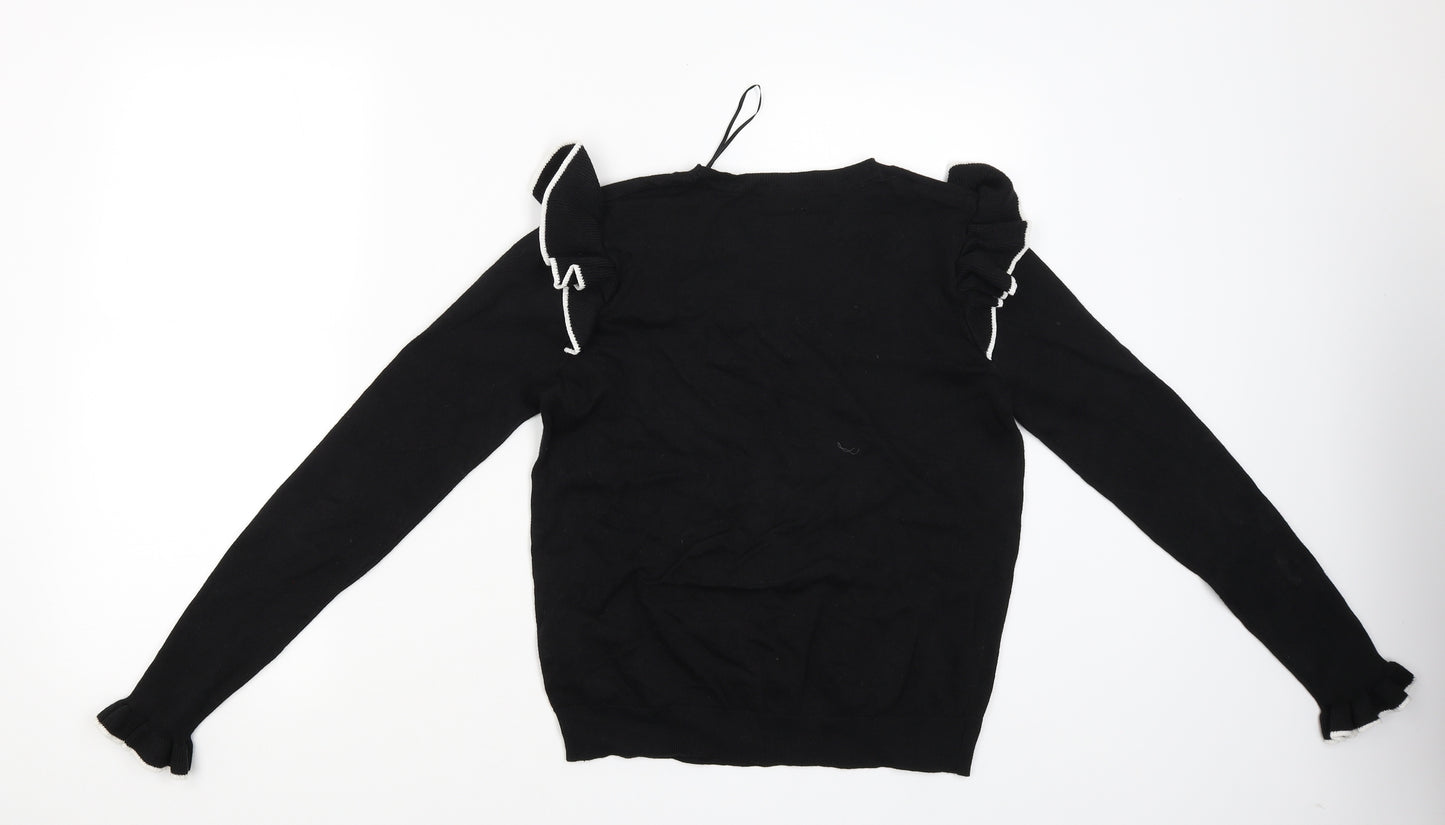 Papaya Womens Black   Pullover Jumper Size 12