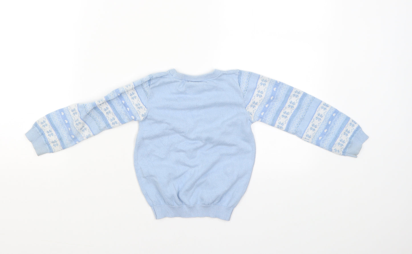 George Girls Blue   Pullover Jumper Size 3-4 Years