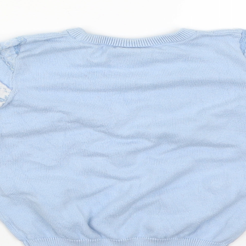 George Girls Blue   Pullover Jumper Size 3-4 Years