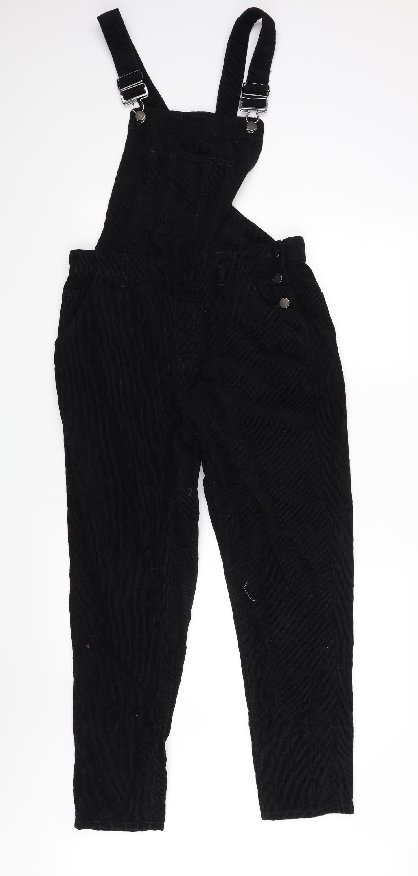 TU Womens Black   Dungaree One-Piece Size 10 L25 in