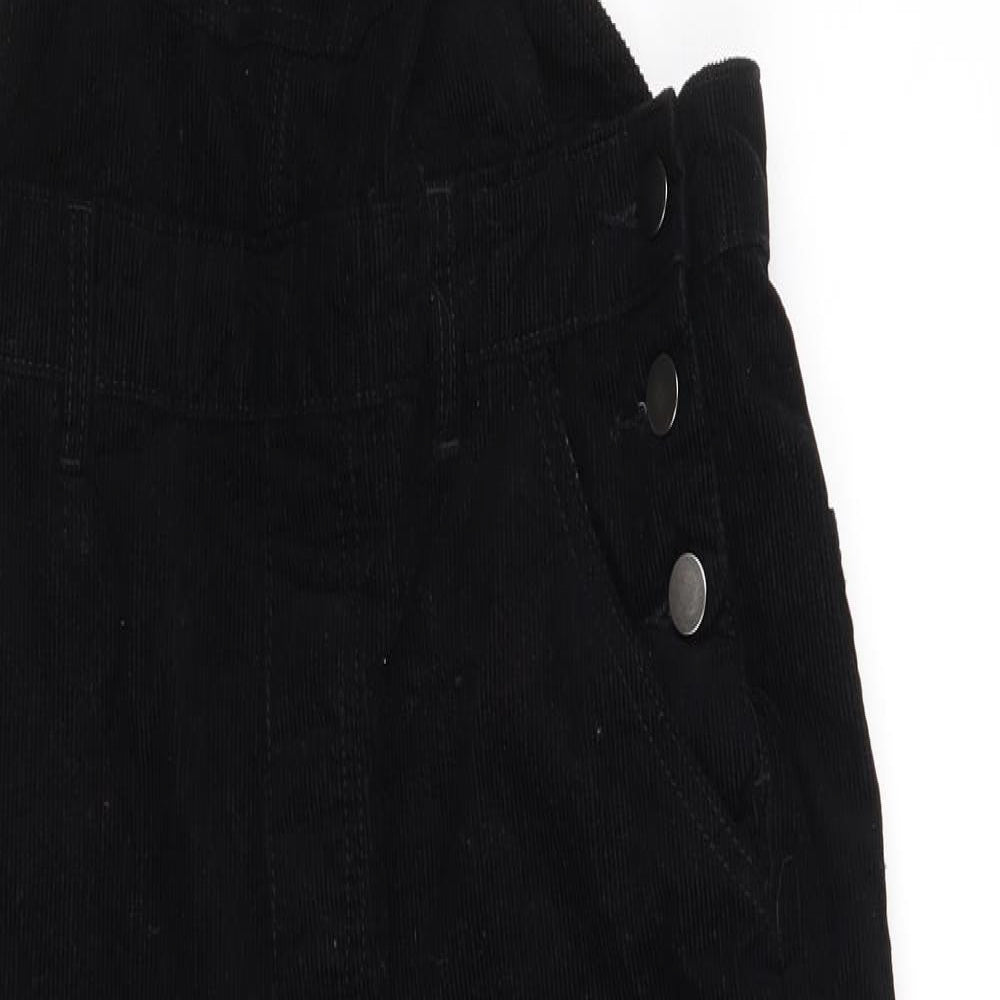 TU Womens Black   Dungaree One-Piece Size 10 L25 in