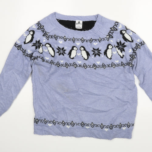 George Womens Blue   Pullover Jumper Size M