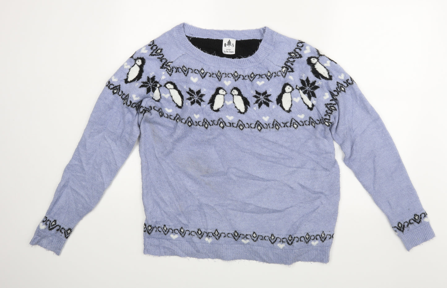 George Womens Blue   Pullover Jumper Size M