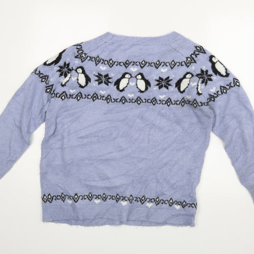 George Womens Blue   Pullover Jumper Size M