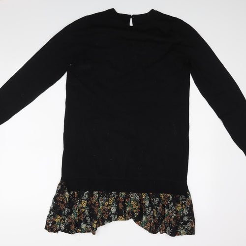 NEXT Womens Black  Rayon Jumper Dress  Size 12