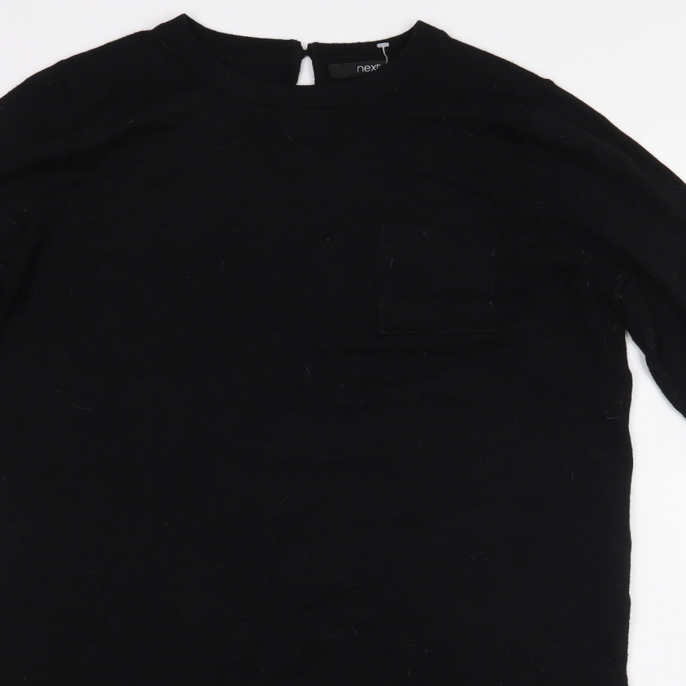 NEXT Womens Black  Rayon Jumper Dress  Size 12