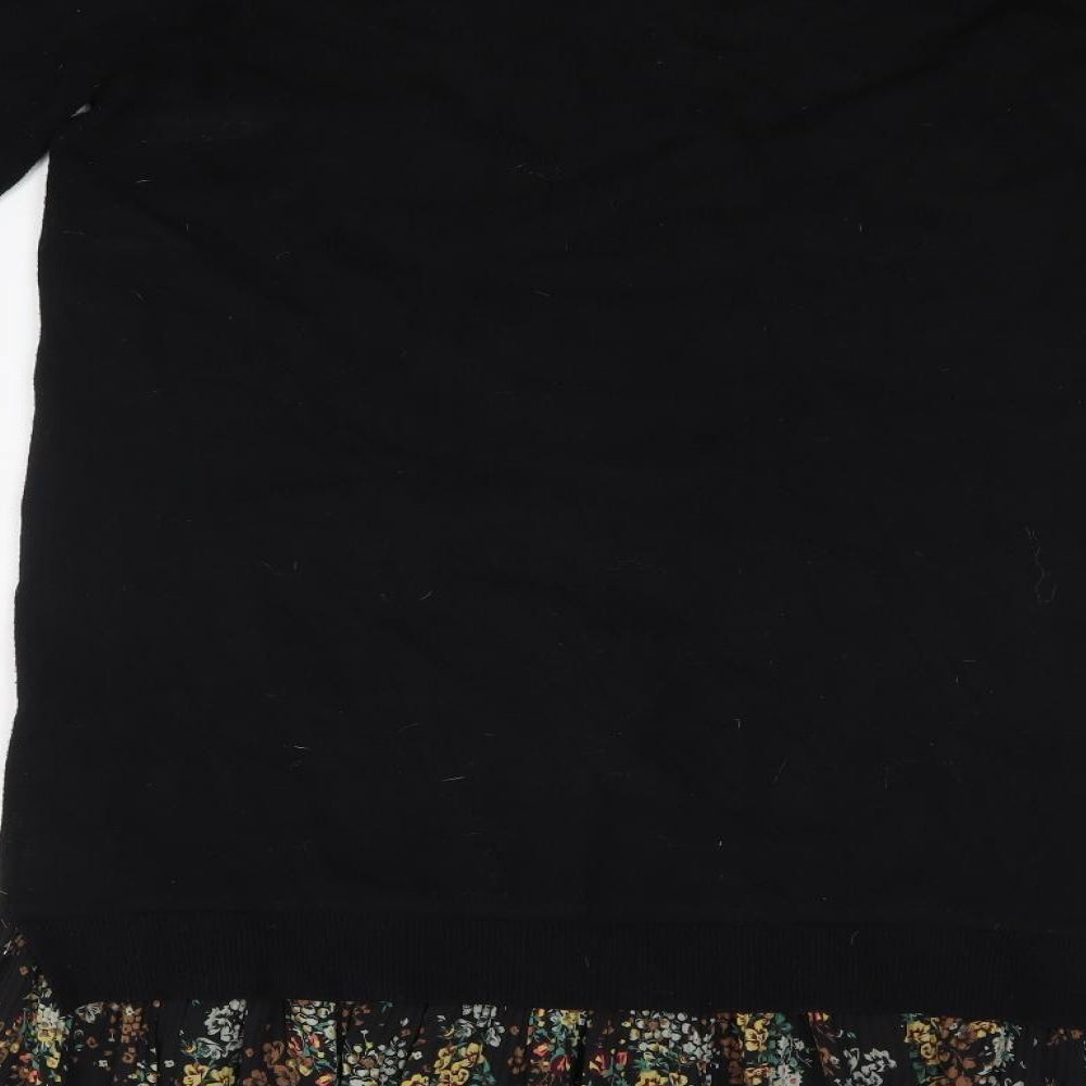 NEXT Womens Black  Rayon Jumper Dress  Size 12