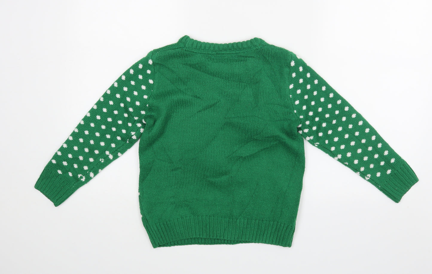 Robel Boys Green   Pullover Jumper Size 6-7 Years  - Christmas Jumper