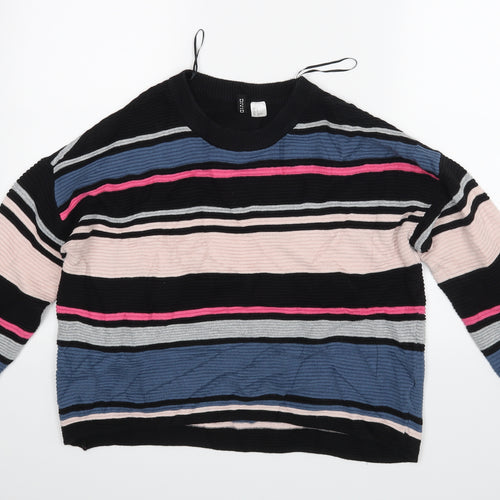 H&M Womens Multicoloured Striped  Pullover Jumper Size S