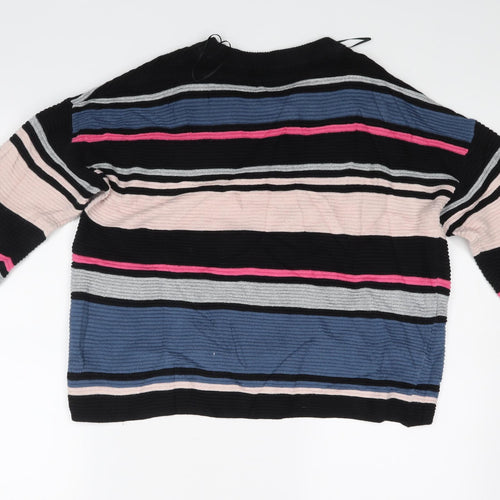 H&M Womens Multicoloured Striped  Pullover Jumper Size S