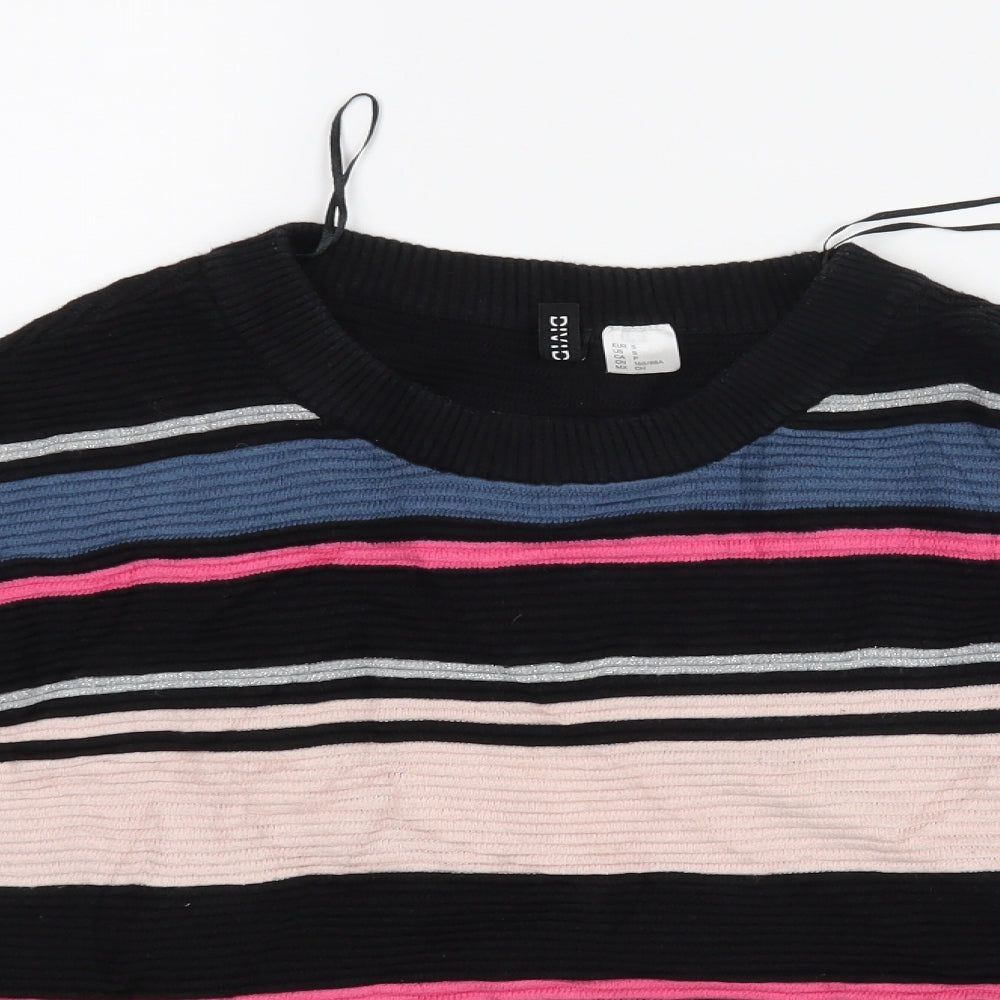 H&M Womens Multicoloured Striped  Pullover Jumper Size S