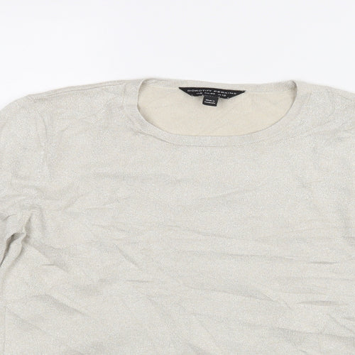Dorothy Perkins Womens Beige   Basic Blouse Size 8
