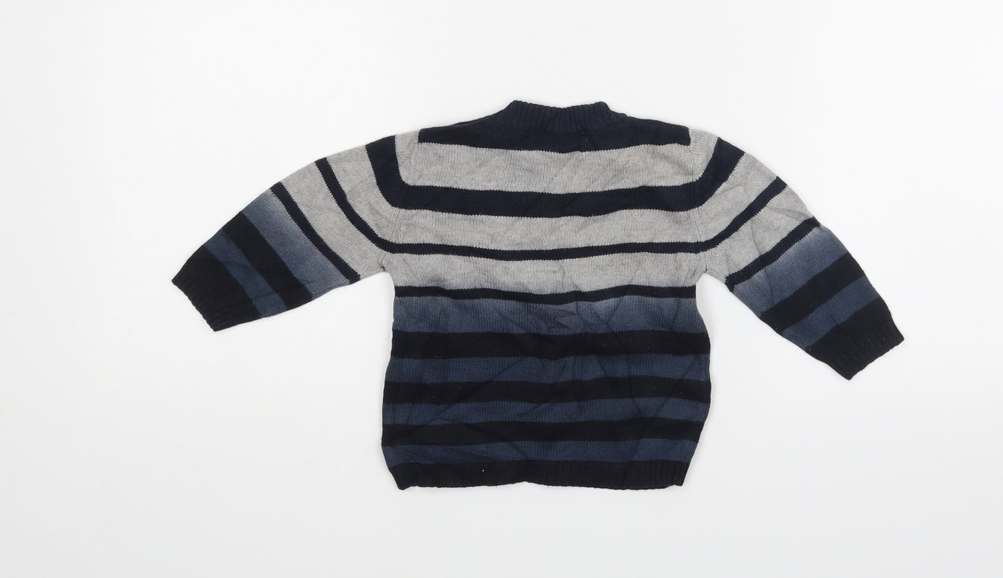 DKNY Baby Blue Striped  Pullover Jumper Size 9-12 Months